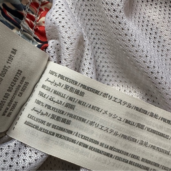 Abercrombie & Fitch Men's Tropical Swim Shorts Large Basket Liner Swimsuit 6.5” - Picture 6 of 11